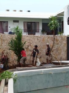 Tim profesional Agung Taman Landscape